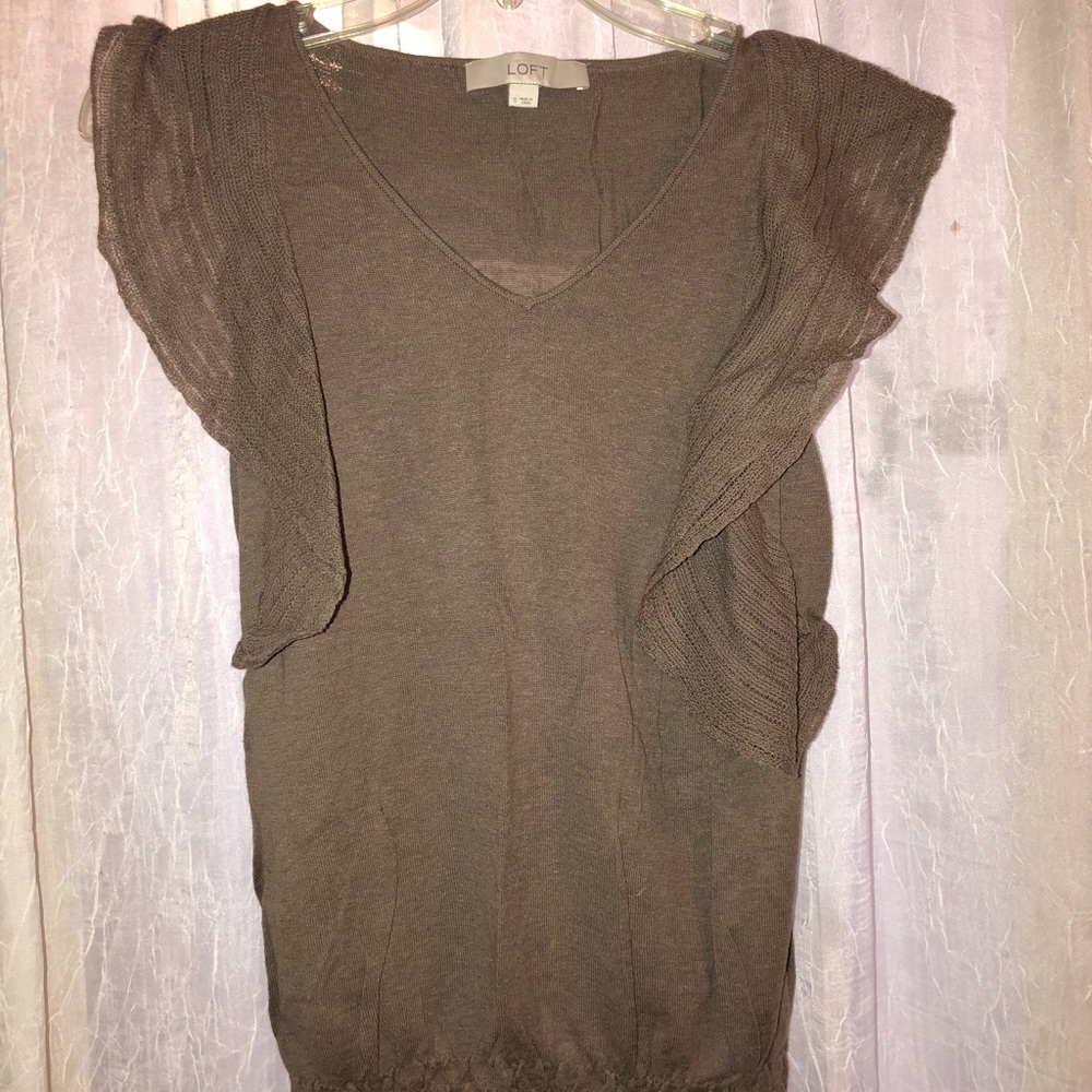 Loft Sweater Flowy Shirt Blouse